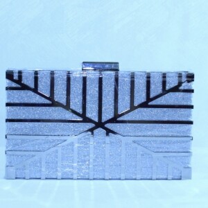 Silver Rectangle Clutch