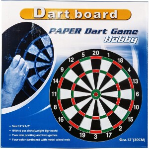 Dart Game Set With 4 Darts and Board Dart | MF-0229