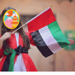 12 Pcs UAE National Day Celebration Flags Hand Held Flags Emirati Day Flag Wood Hand Grip UAE Flags for Cars Home