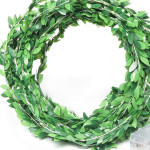 Artificial Leaf Vines Fairy String Lights Curtain String LEDs 4Mtr 300 LED Warm White String Light Electric Plug Powered