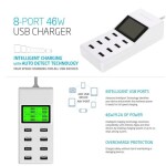 USB Wall Charger 8-Port USB Charger