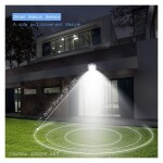 2 Pack Solar Security Lights, Adjustable 77 LED Solar Security Lamp Motion Induction Waterproof Wall Fake Camera Lamp for Patio Garden Pool Outdoor