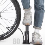 Portable Mini High Pressure Foot Air Pump for Bicycles