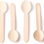 ROSYMOMENT Wood Cutlery Dessert Spoons Natural Alternative to Plastic, Disposable Spoon 16 cm 50 Pieces Set