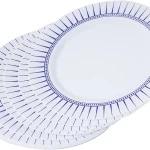 Rosymoment Premium Quality Plastic Dinner Plate 10-Inch, Set Of 10 Pieces, Light-Weight 48Grams