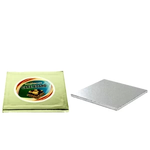 Rosymoment silver square cake board 8 inch 100 pieces 20x20cm