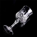 Cristal Glassware Set of 6,Elegant Unbreakable Hard Crystal Goblets 160ml
