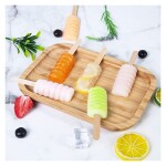Ice Cream Molds,2 Pack Popsicle Mold with 8 Hole,Food Grade Silicone Ice Pop Molds,Bear Paw Shape