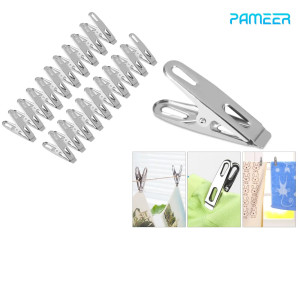 Steel Clothes pins Stainless Steel Clothes Pegs Rust and Moisture Resistant Steel Craft Clothes Clips Durable SS Cloth