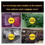 Luggage Cover,Washable Travel Suitcase Protector,Anti-scratch Suitcase Cover Fits 18-32 Inch