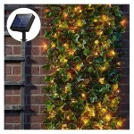 String Lights Outdoor 100 Led 32.8 FT Realistic Plants String Lights LED Decorative Lights Garland Vines with Lights Battery powered
