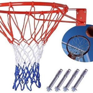 Basketball Hoop Net Ring Wall Mounted Outdoor Hanging Basket