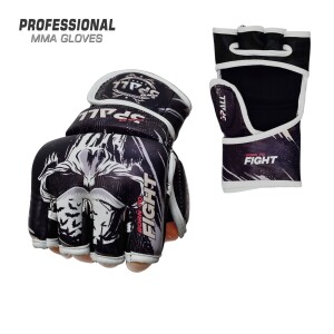 SPALL MMA Gloves Boxing Gloves for Men Women PU Art Leather More Padding Fingerless Punching Bag Gloves for Kickboxing