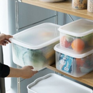 Set of 3 Fridge Organizer Stackable Refrigerator Organizer Bins,Kitchen Organization and Storage