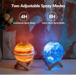 Ramadan Mini Humidifier - Galaxy Cool Mist Personal Humidifier LED Light Auto Shut-Off for Baby Kids Office Bedroom (Jupiter)