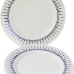 Rosymoment Premium Quality Plastic Dinner Plate 9-Inch, Set Of 10 Pieces, Light-Weight 35Grams