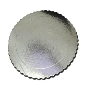 Rosymoment  Premium Quality Silver Round Cake  Board Circle Base Boards, Cake Plate Round 8 Inch 10 Pieces Set