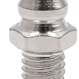80Pcs M6 X 1 Straight Nickel Plated Grease Nipple Fitting For Motorbike Car