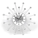 Orient Spider Modern Wall Clock For Bedroom Living Room Oc-Ts-113 Size 55Lx55H Silver Color