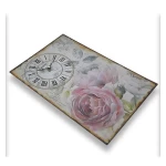 Orient Clock Flower Wall Clock Size 250x350x50 mm Multicolor