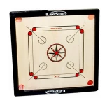 Leostar Carrom Board with Coins & Striker, Size 26x26 Inch