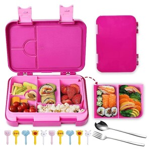 Boxes for Kids and Toddlers,710ml Lunch Box with 6 Compartments