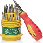 Pocket Precision Screwdriver Set with Electric Tester