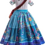 Mirabel Cosplay Dress Up for Girls,Isabella Costume Princess Dresses,Magic Madrigals Family Cosplay Clothes Outfits
