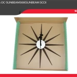 Orient sunbeam wall clock mix color size 550lx550hx55w mm
