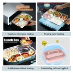 Lunch Box with Tableware 2-Layer Bento Lunch Box with Nylon Insulation Bag