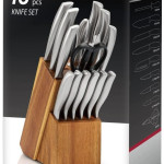 15-piece Stainless Steel Knife Set with a Wooden Stand |Super Sharp Slicer|Kitchen Knife Set| Knife Set with Stand| Chef Knife Professional|Knife Sharpener