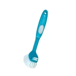 Cleano Dish Washing Long Handle Brush With Ergo Grip, 2 Sided Dish Brush for Sink Kitchen Pot and Pan, Durable Effective