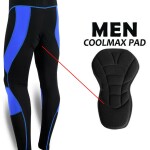 Spall Men's Cycling Tights Coolmax Compression Padded Bicycle Bike Legging Trouser Pant