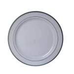 Rosymoment Premium Quality Plastic Dinner Plate 10 Inch, Set Of 10 Pieces,