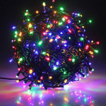 Multicolor LED String Lights Black Wire Plug-in 10mtr 100 LEDs String Home Decorative LED Strip for Christmas