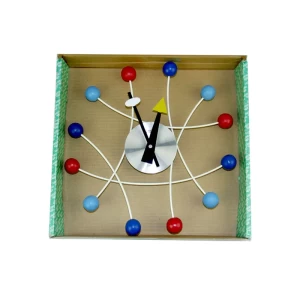 Orient wall clock dot shape mixcolor size 36x36cm decor clock