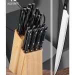 19-piece Knife Set with Knife Sharpener & Scissor| Kitchen Knife Set for Home| Knife Set with Stand | Professional Knife Set | Chef Knife Professional | Kitchen Knives