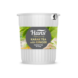 Hans Karak Tea Ginger In Cup, 6 Cups Flow Pack