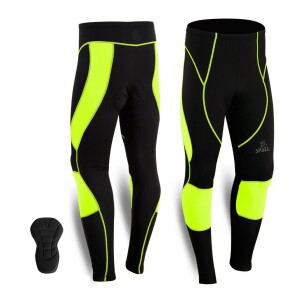 Spall Men's Cycling Tights Coolmax Compression Padded Bicycle Bike Legging Trouser Pant