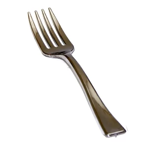 Rosymoment plastic fork 20 pieces set sliver