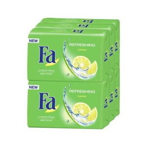 Fa Refreshing Lemon Bar Soap, 175 gm, Pack of 6