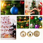 20-Pack Christmas Ball Ornaments with Strings, 1.5-inch Shatterproof Christmas Tree Baubles Balls with String,