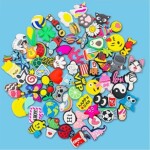 100-Piece Shoe Decoration Charms, Cartoon Shoe Buckle PVC Different Unisex-adult, Shoe Jewelry Accessories Decoration for Boys Teens Gifts