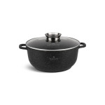 EDENBERG 12-piece Round Pot Set with Lid| Stove Top Cooking Pot| Cast Iron Deep Pot| Butter Pot| Chamber Pot with Lid