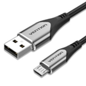 USB 2.0 to Micro USB Cable 3M Gray Aluminum Alloy Type