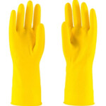 Rubber Dishwashing Extra Thickness Long Sleeves Household Latex Glove, Yellow