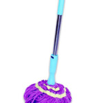 Cleano Easy Wringing Mop, Purple/Blue