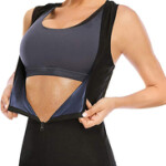 Finlin Slimming Sweat Sauna Vest for Women, Black