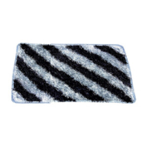 Non-Slip Extra Soft Bathroom Rug Mat, Grey/Black