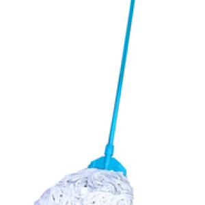 Cleano Cotton Professional Round Mop, Blue/White